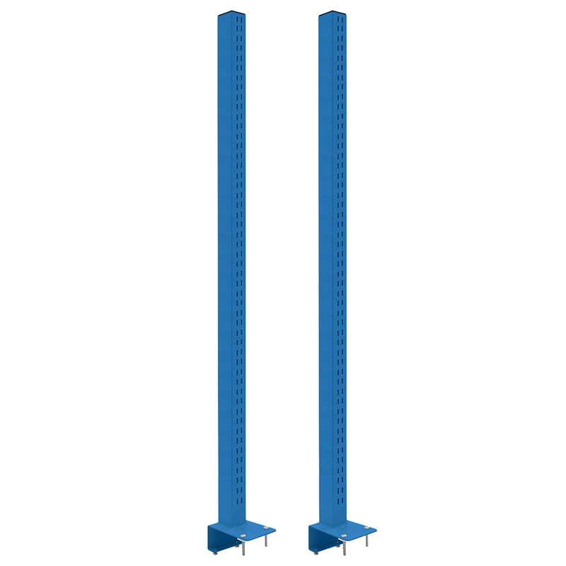 Slotted 48" Upright Set for 1-3/4" Worktop, 2 per Set